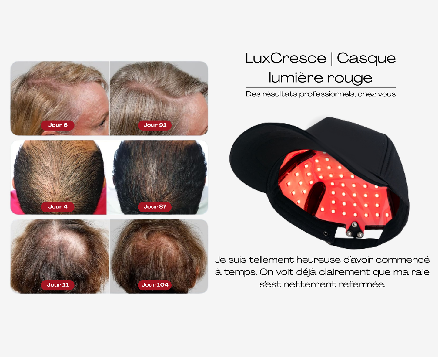 LuxCresce | Casque lumière rouge